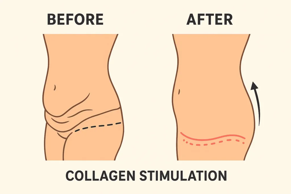 Before and after results for sagging skin after weight loss injections Uttoxeter