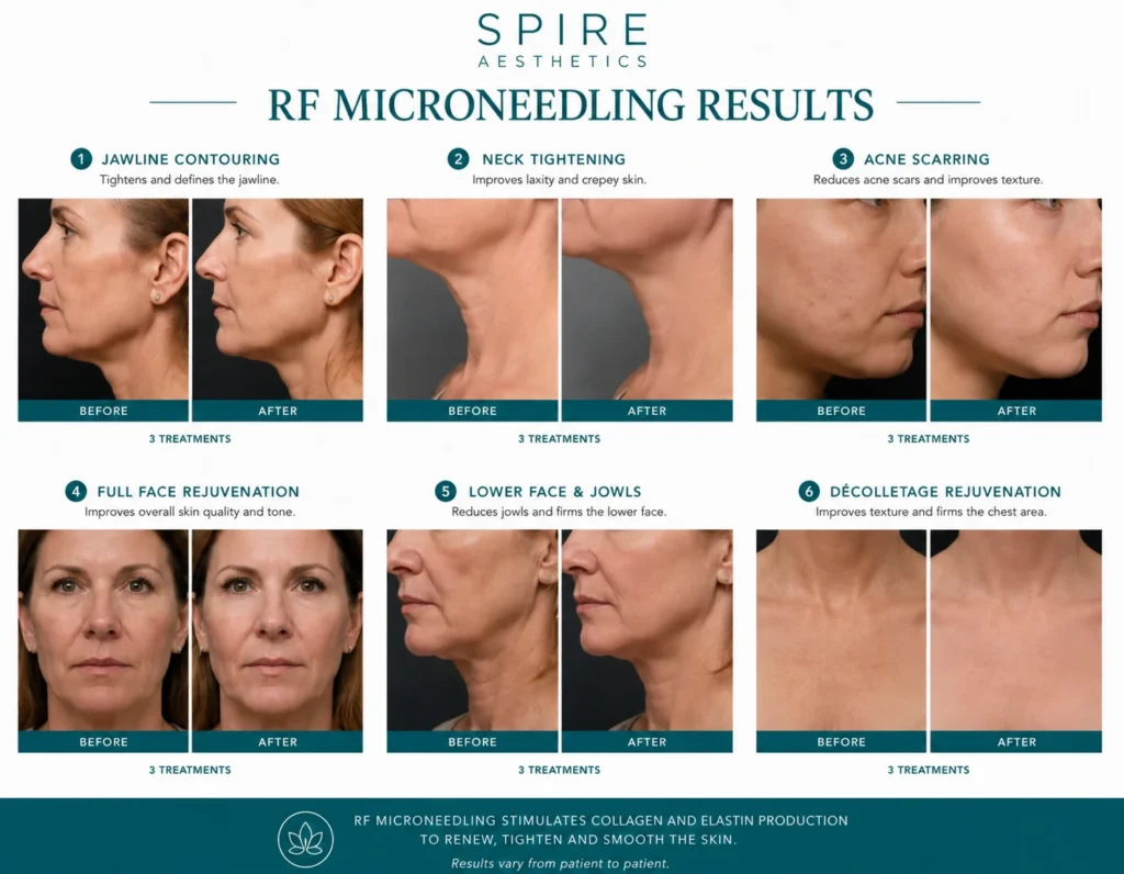 RF Microneedling Skin tightening Uttoxeter results